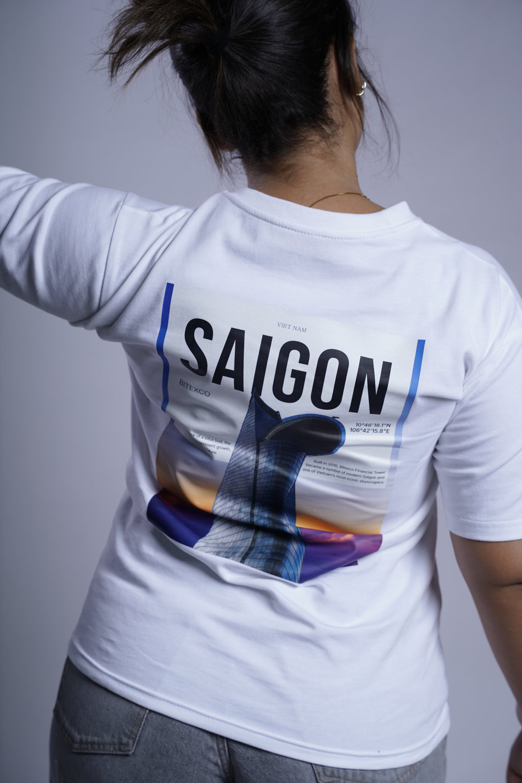 Áo Thun Cotton Trơn Trắng Sài Gòn