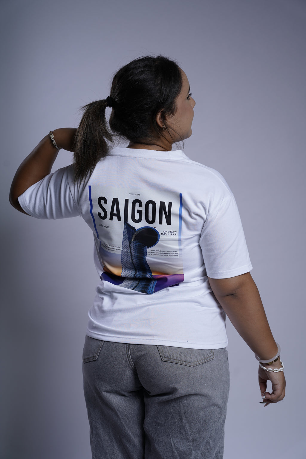 Áo Thun Cotton Trơn Trắng Sài Gòn