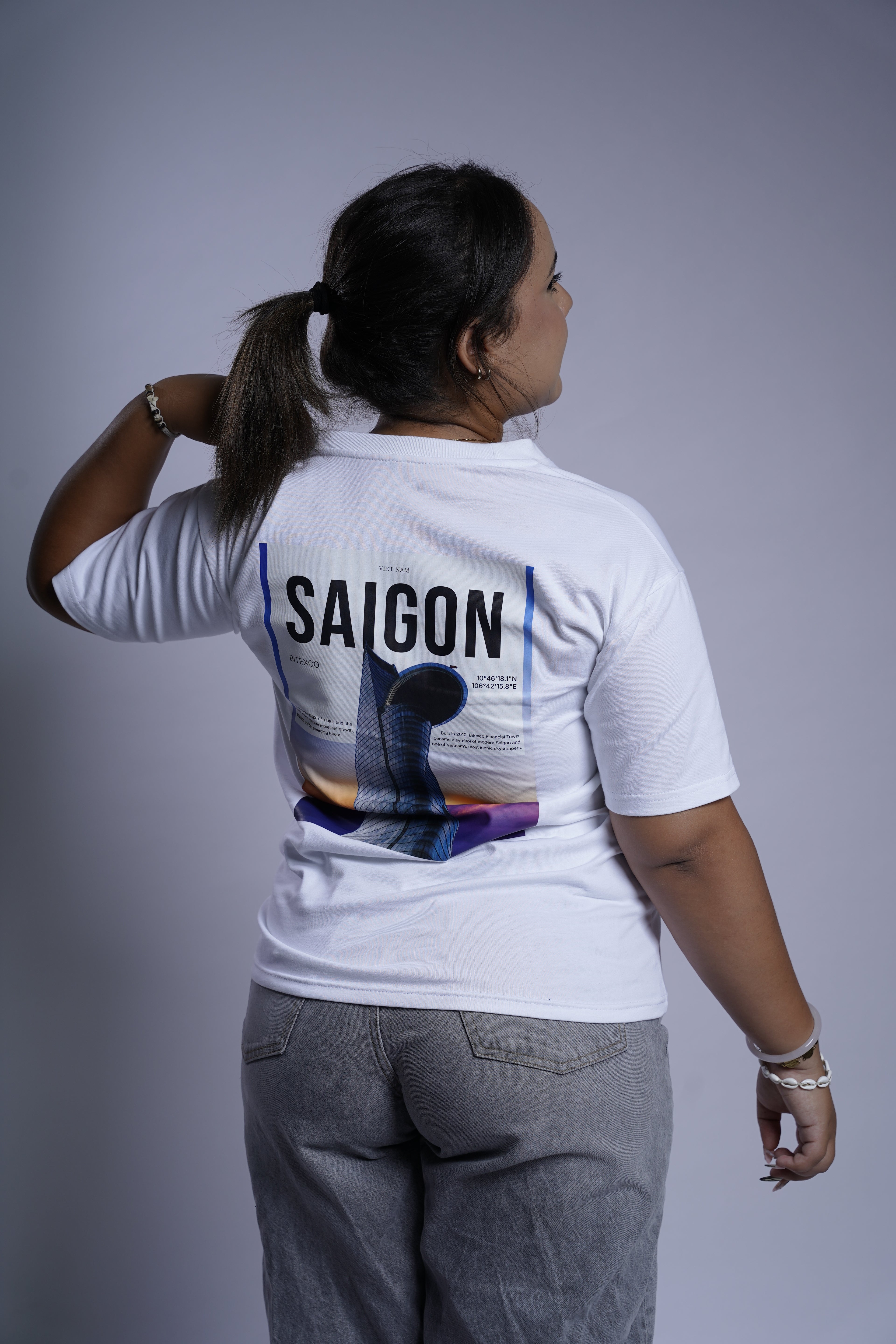 Áo Thun Cotton Trơn Trắng Sài Gòn