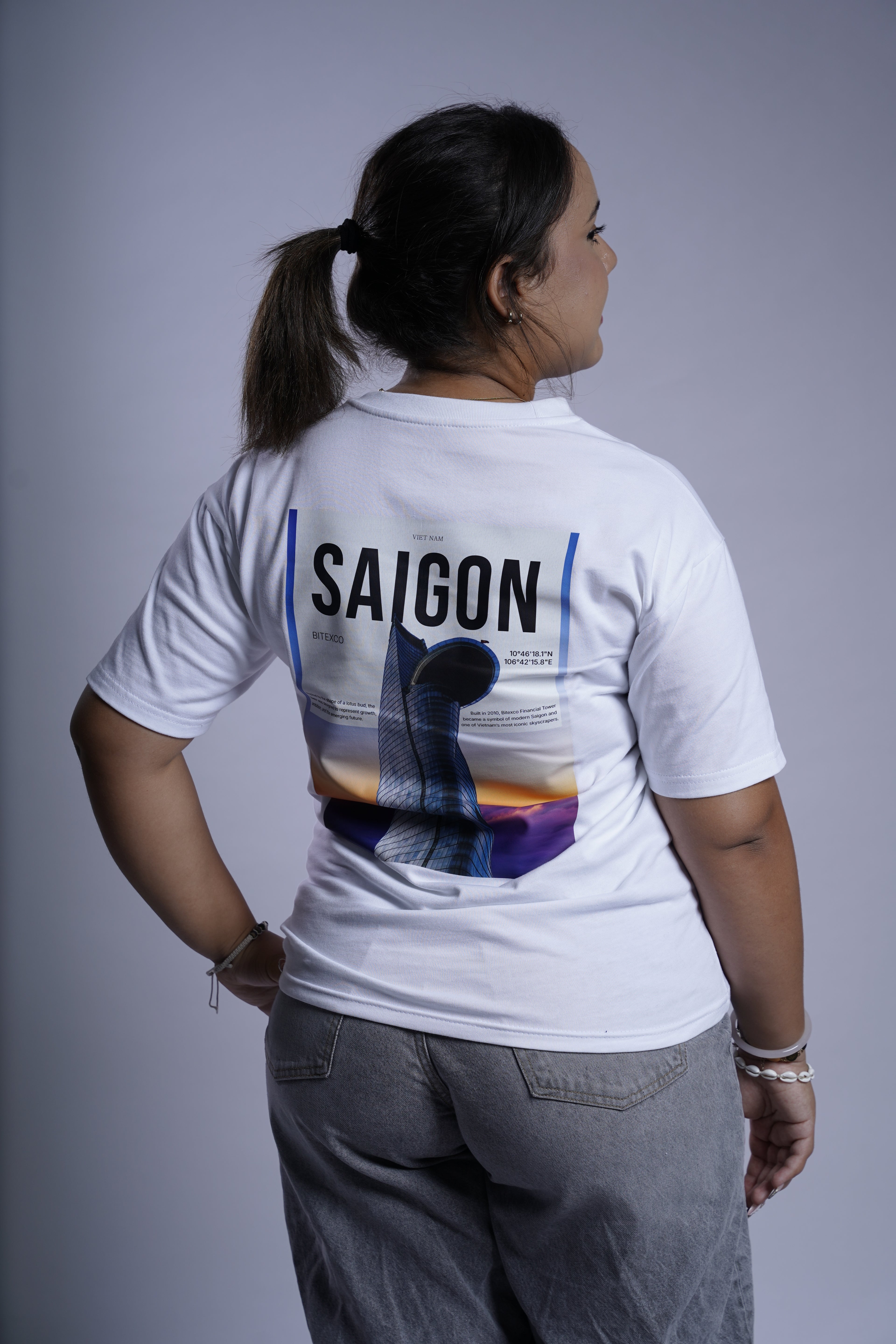 Áo Thun Cotton Trơn Trắng Sài Gòn