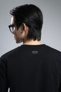 Áo Thun Nam Cotton Logo Minimalist Đen