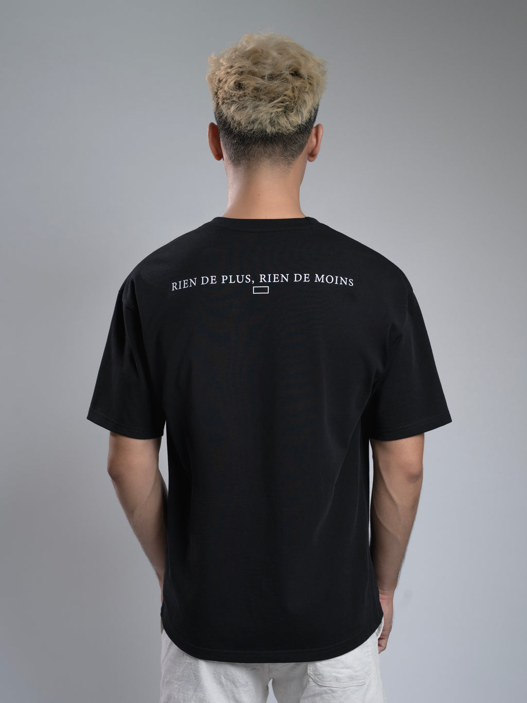 Áo Thun Nam Cotton Đen Rien de Plus