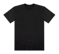 Men's Plain Black Cotton Regular Fit T-Shirt