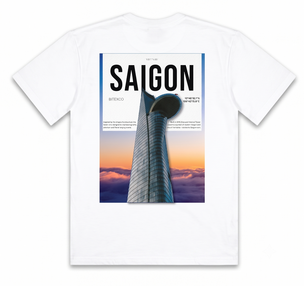 Áo Thun Cotton Trơn Trắng Sài Gòn